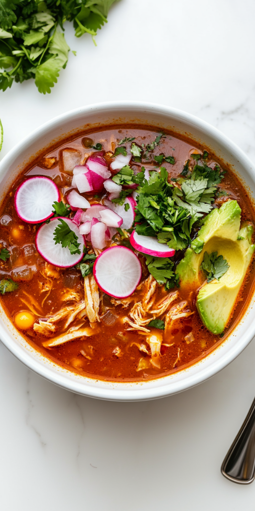 Best Red Pozole Chicken Recipe!