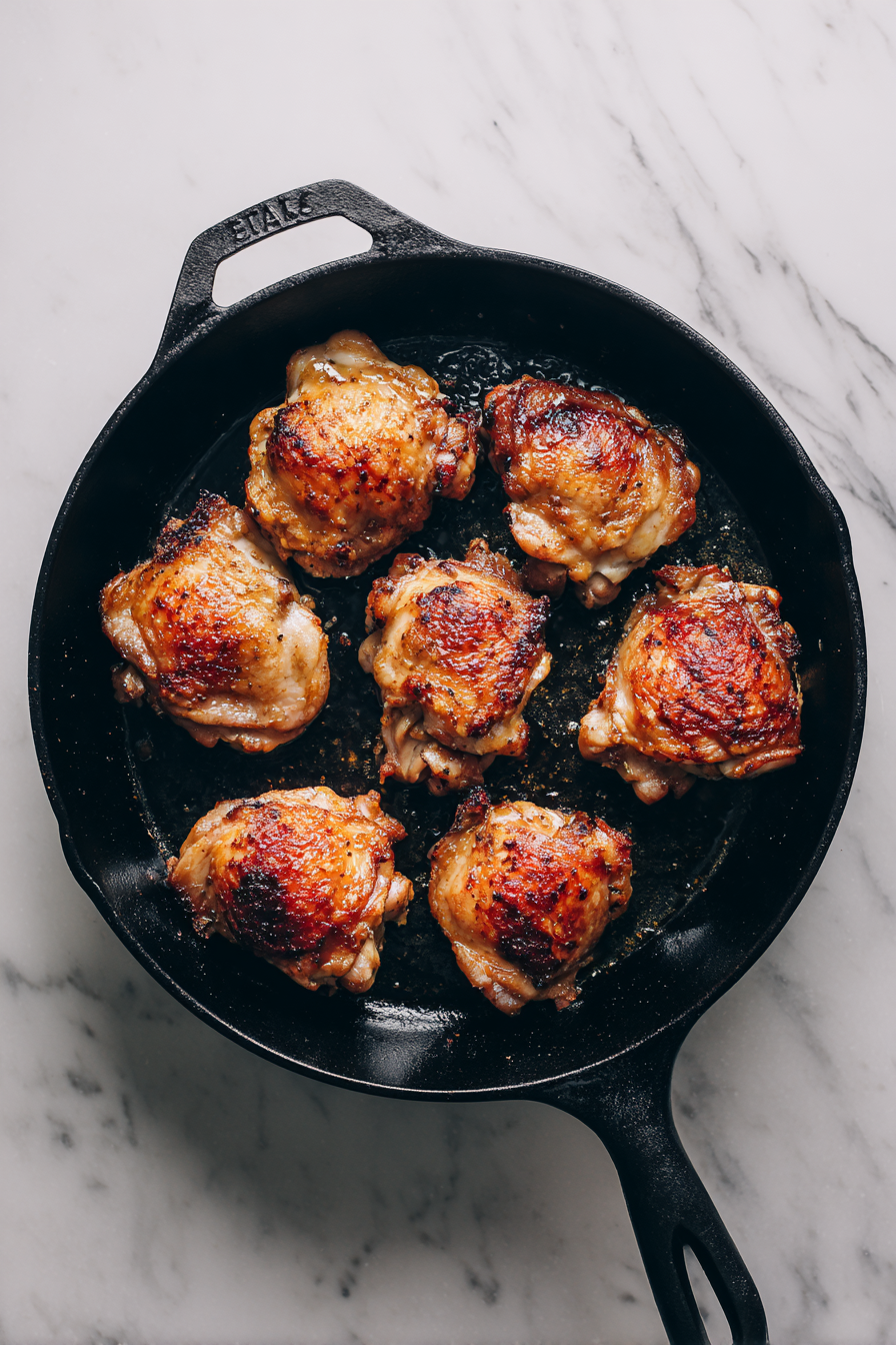Heat a skillet or grill pan and cook chicken until golden and fully cooked, about 6–8 minutes per side.