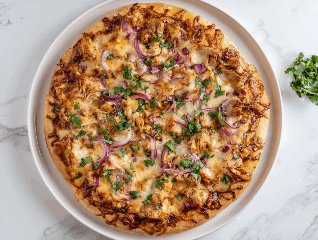 Delicious BBQ Chicken Pizza Recipe in 25 Mins!