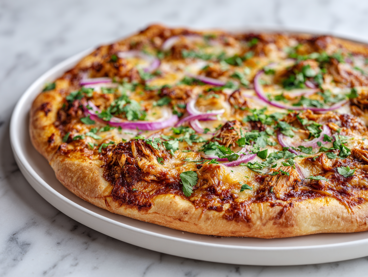 Delicious BBQ Chicken Pizza Recipe in 25 Mins!