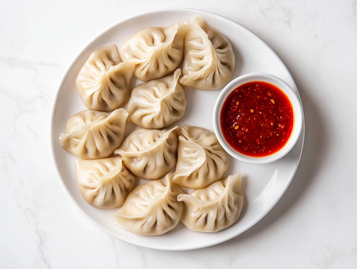 Delicious Steamed Chicken Momos at Home!