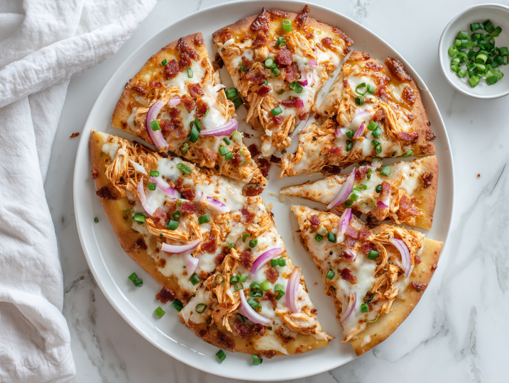Buffalo Chicken Flatbread Recipe in 20 Minutes!