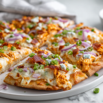 Buffalo Chicken Flatbread Recipe in 20 Minutes!
