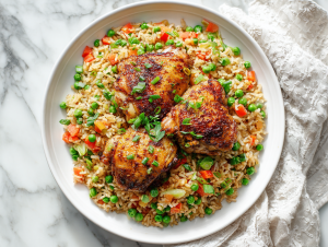Easy Caribbean Chicken and Rice Recipe!