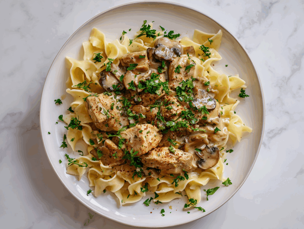 Easy Chicken Stroganoff Recipe in 30 Mins!