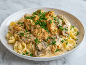 Easy Chicken Stroganoff Recipe in 30 Mins!