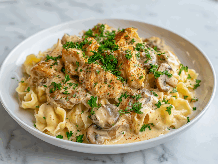 Easy Chicken Stroganoff Recipe in 30 Mins!