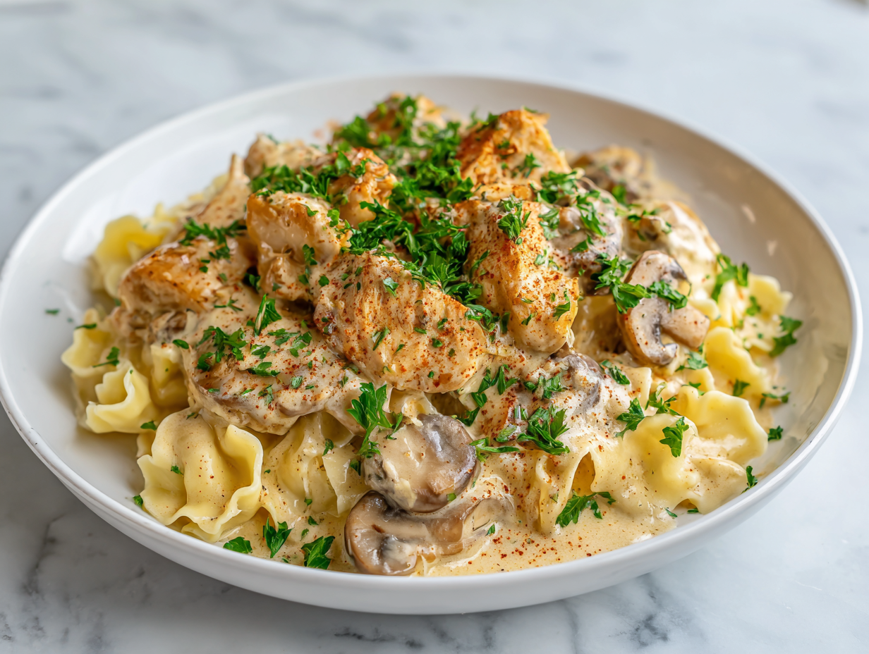 Easy Chicken Stroganoff Recipe in 30 Mins!