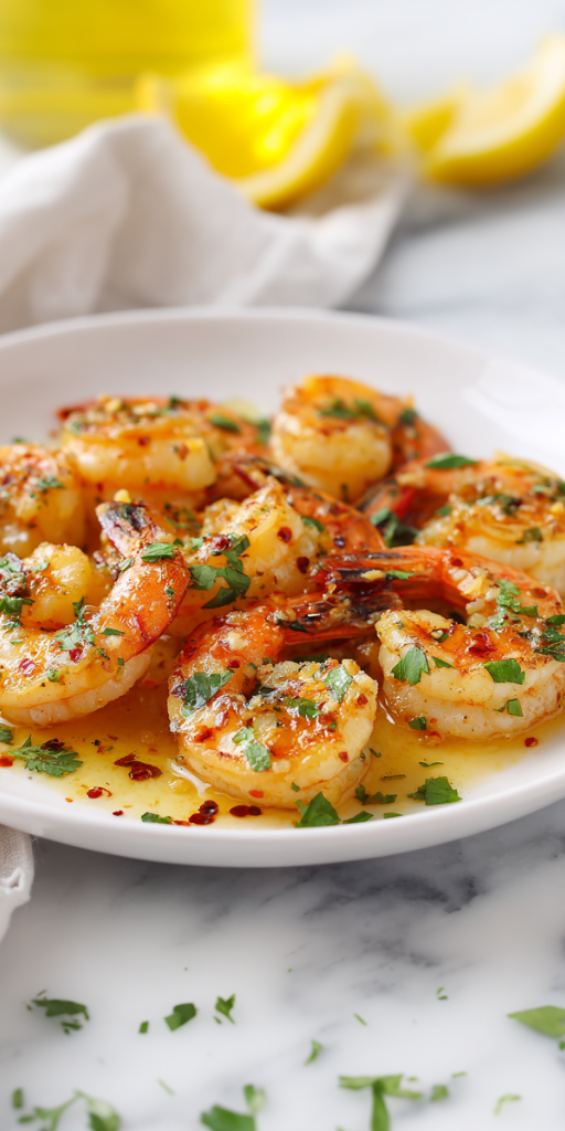 Easy and Spicy Lemon Garlic Shrimp Recipe!