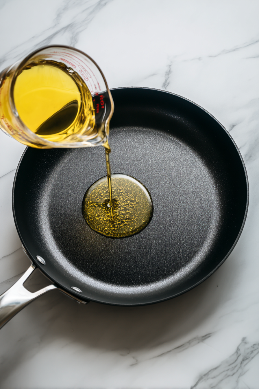 Heat olive oil in a large skillet over medium heat.