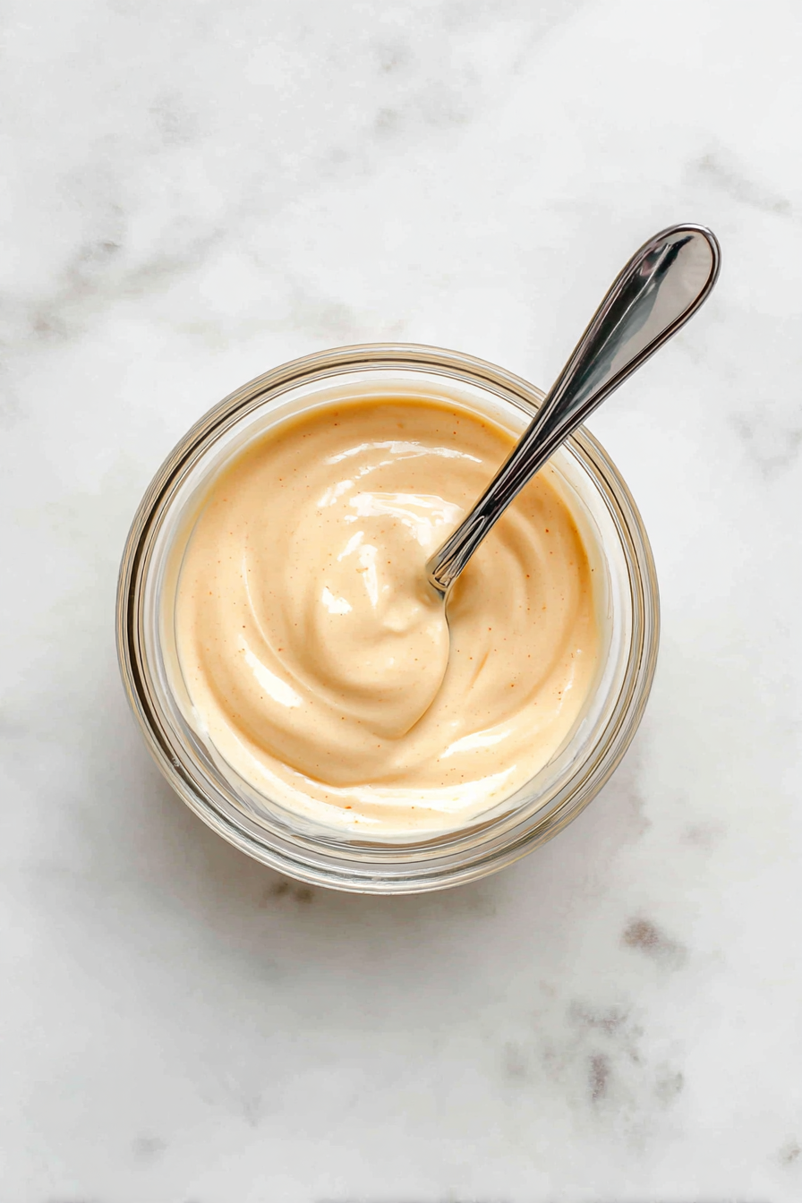 In a small bowl, mix mayonnaise, Dijon mustard, cider vinegar, sugar, and salt.