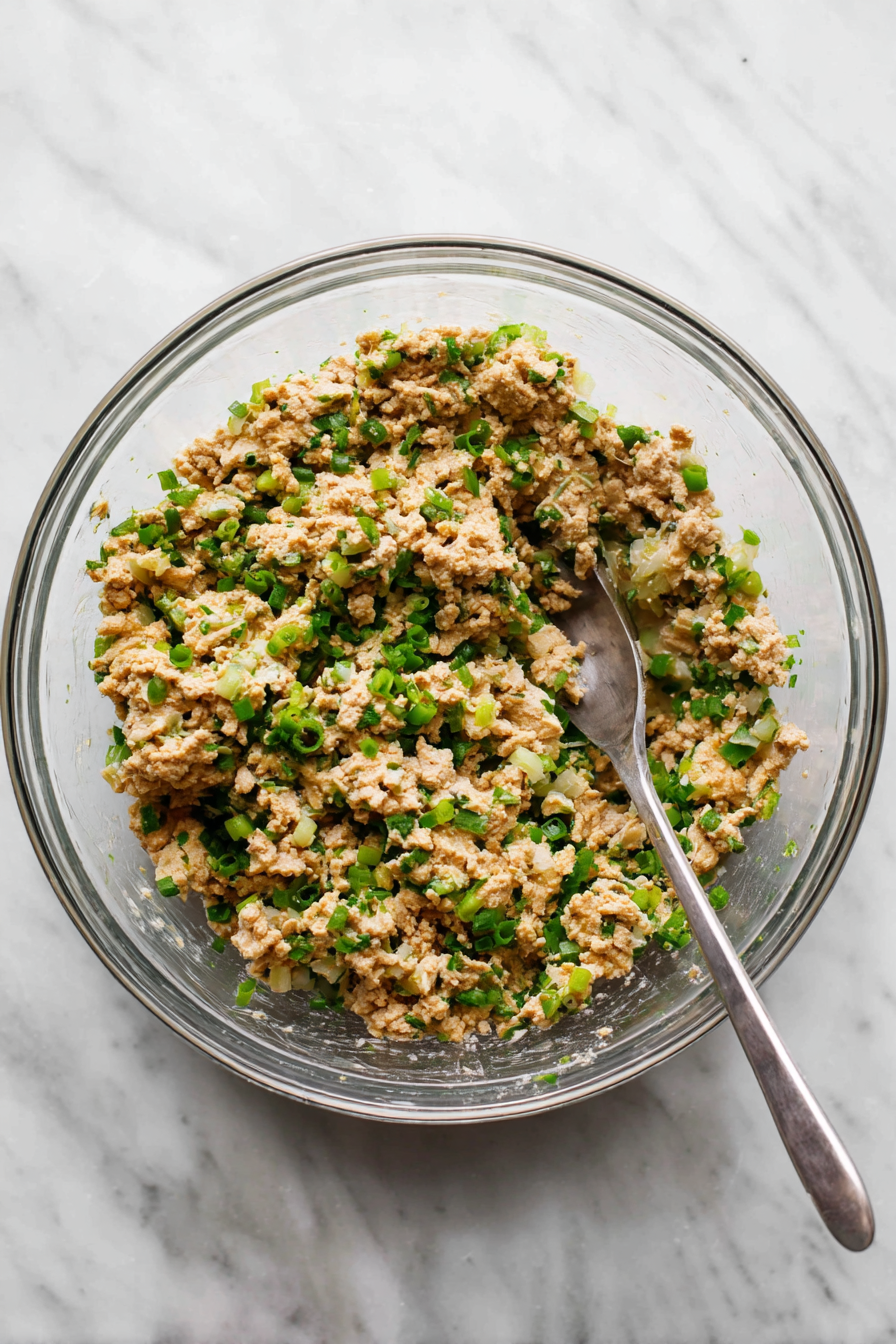 Mix well using a fork or your hands until fully combined.