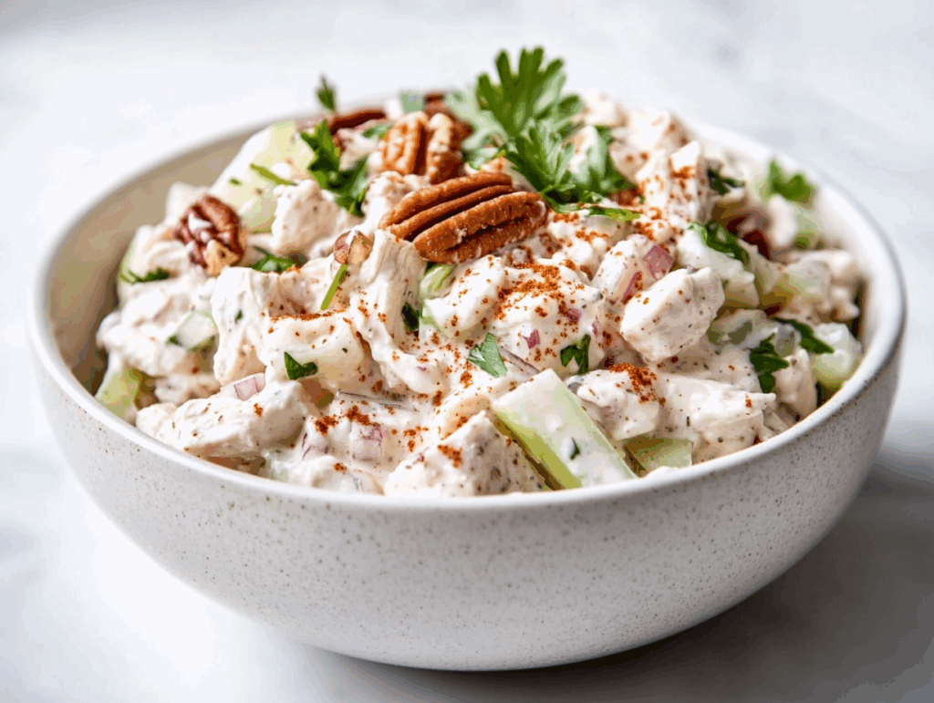 Healthy Pecan Chicken Salad Recipe!