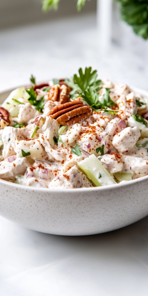 Healthy Pecan Chicken Salad Recipe!