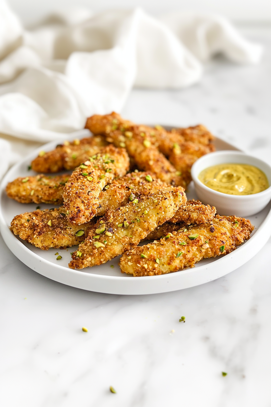 Delicious Pistachio Chicken Recipe in 30 Mins: Serve warm with your choice of side like Greek Salad or Sparkling Raspberry Lemonade.