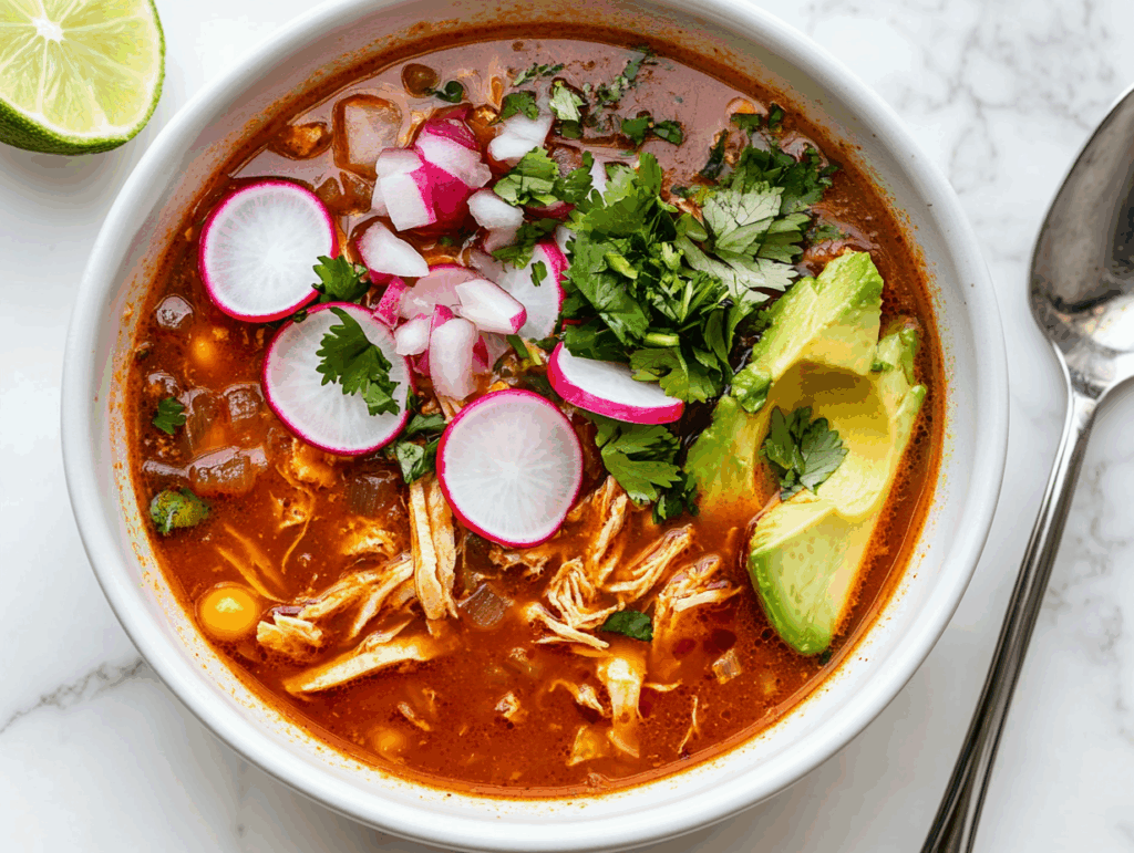Best Red Pozole Chicken Recipe!