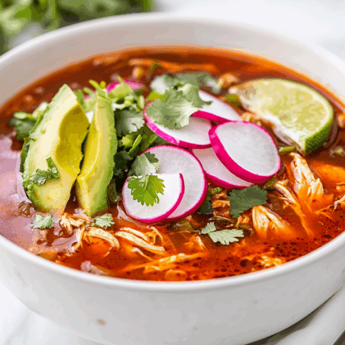 Best Red Pozole Chicken Recipe!