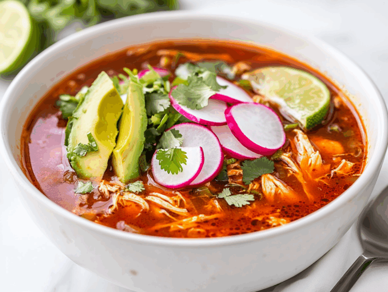 Best Red Pozole Chicken Recipe!