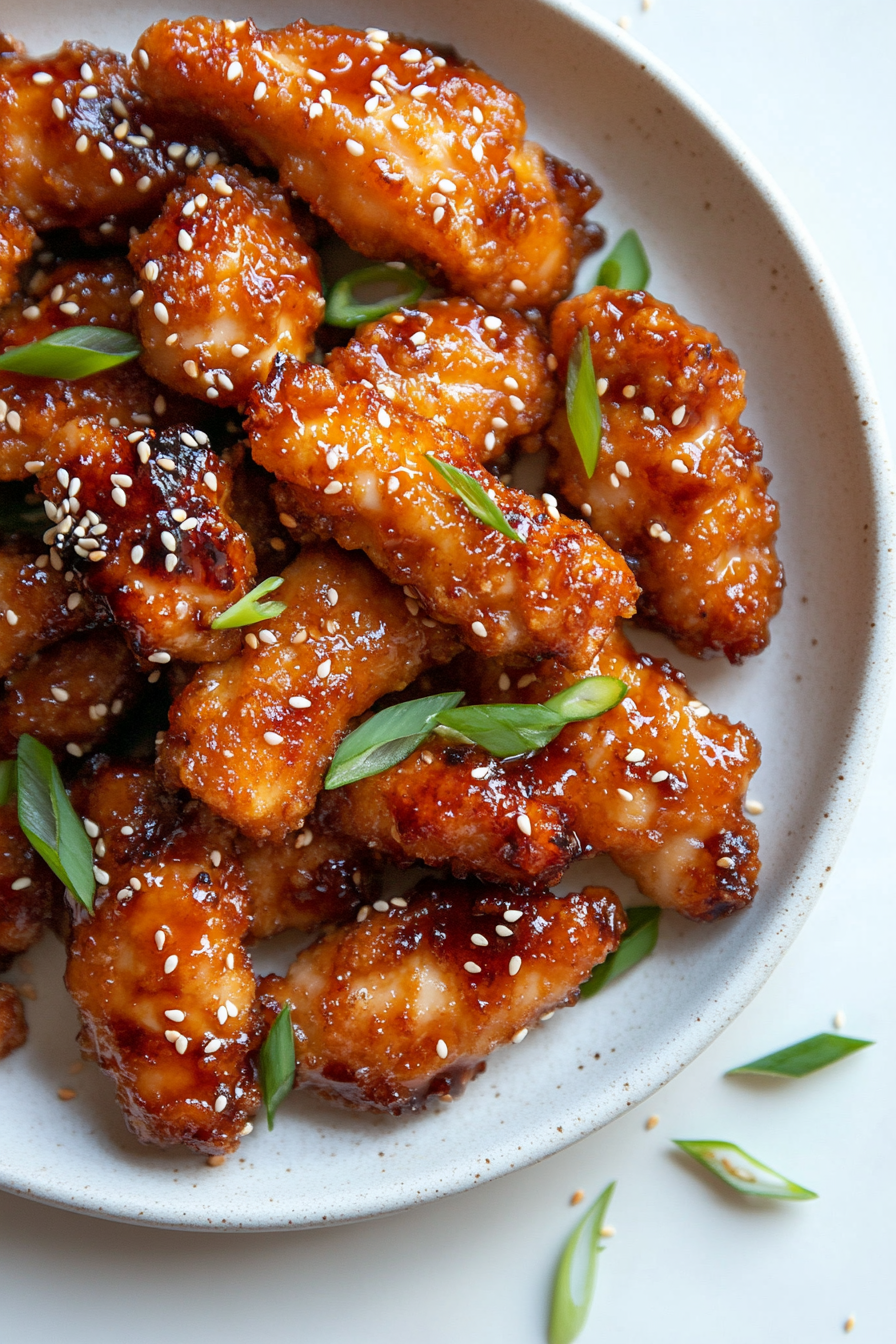 Authentic Hawaii Mochiko Chicken Recipe: Serve hot with your favorite sides like Popeyes Coleslaw or a refreshing Baby Bellini Mocktail.