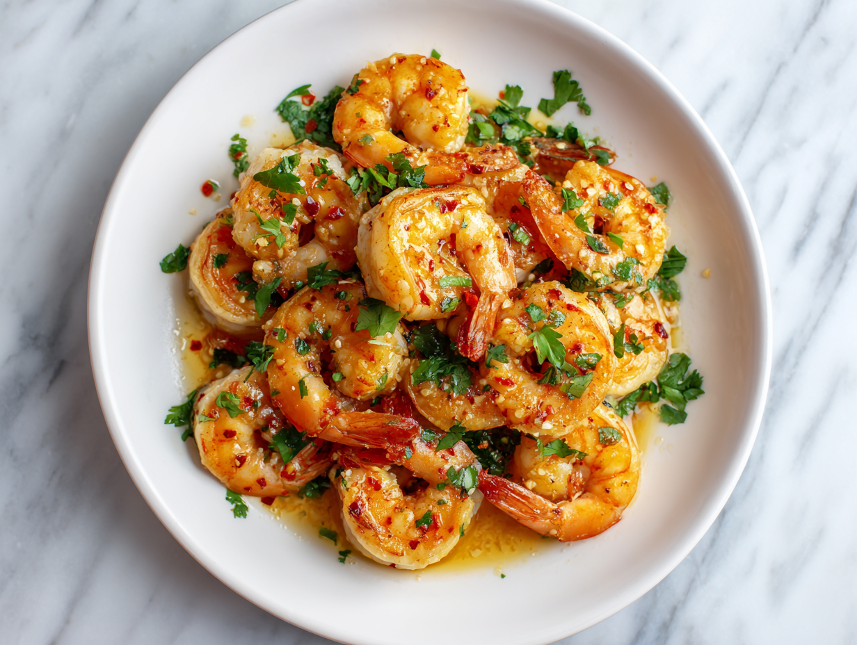 Easy and Spicy Lemon Garlic Shrimp Recipe!