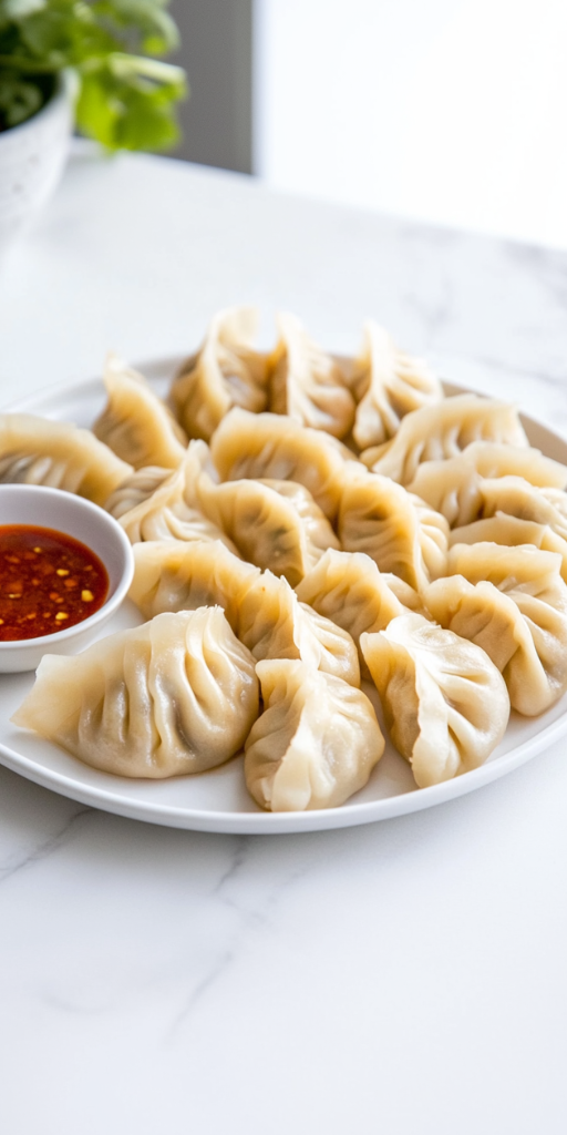 Delicious Steamed Chicken Momos at Home!
