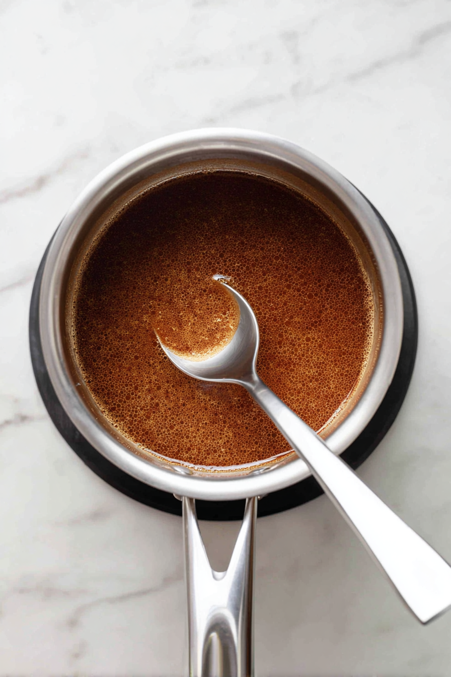 Let it simmer for about 8–10 minutes until slightly thickened.