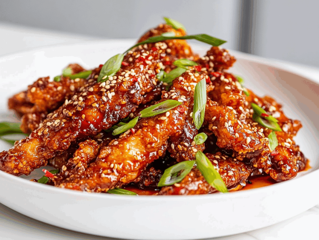 Sweet & Spicy Korean Chicken Recipe!