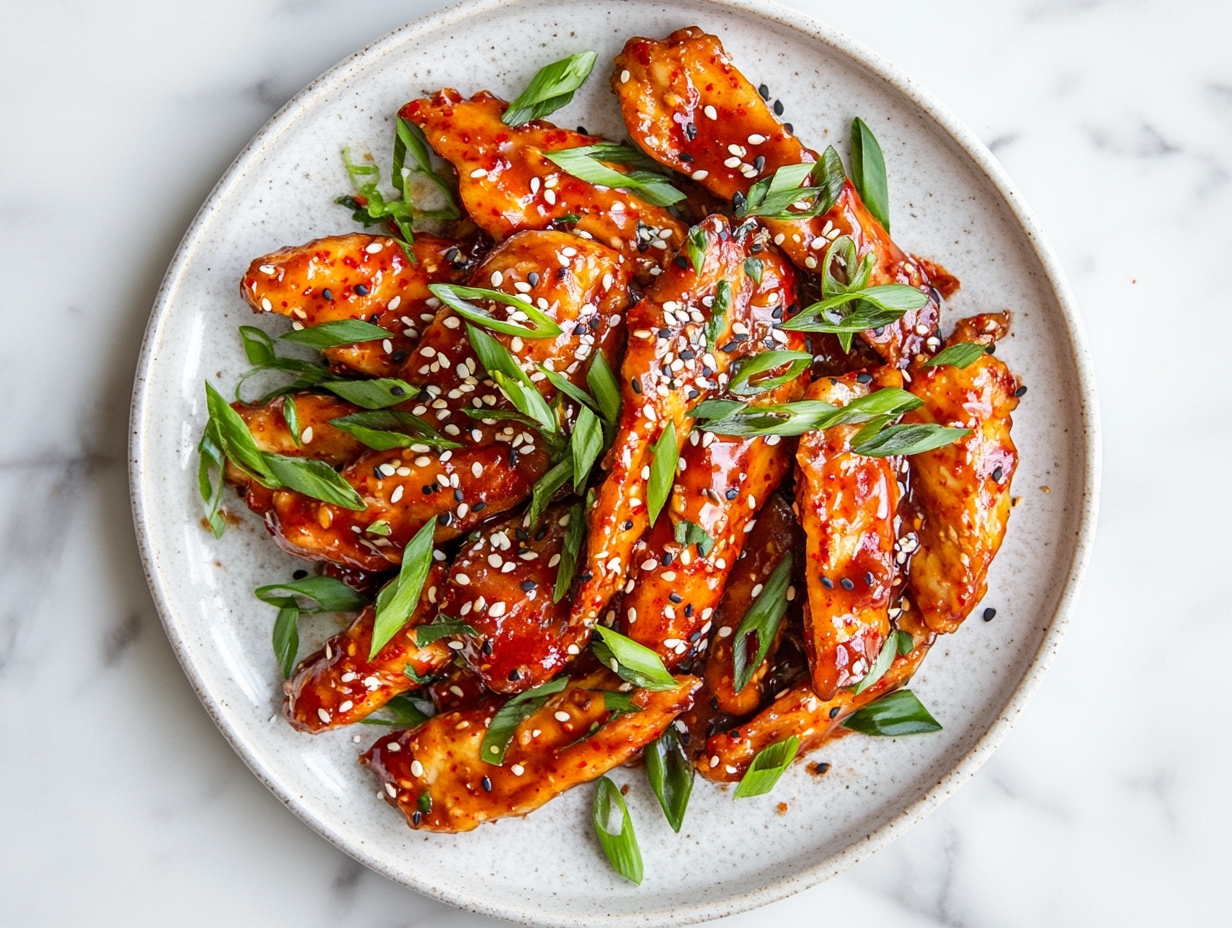 Sweet & Spicy Korean Chicken Recipe!
