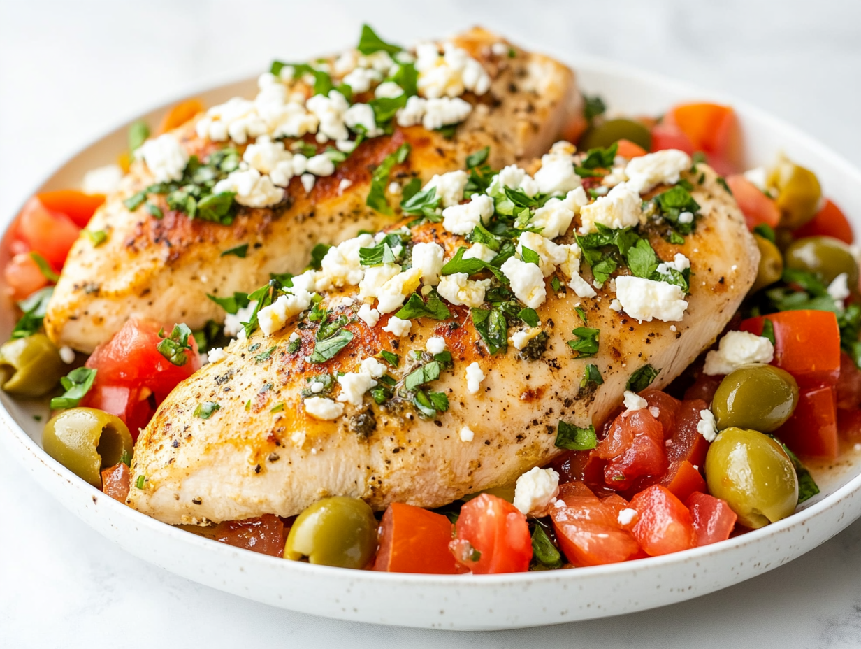 The Best Mediterranean Chicken Recipe in 30 Mins!