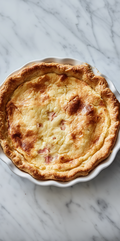 Easy Amish Rhubarb Custard Pie Recipe!
