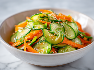 Healthy Carrot Cucumber Salad in 15 Mins!