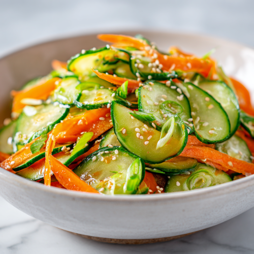 Healthy Carrot Cucumber Salad in 15 Mins!