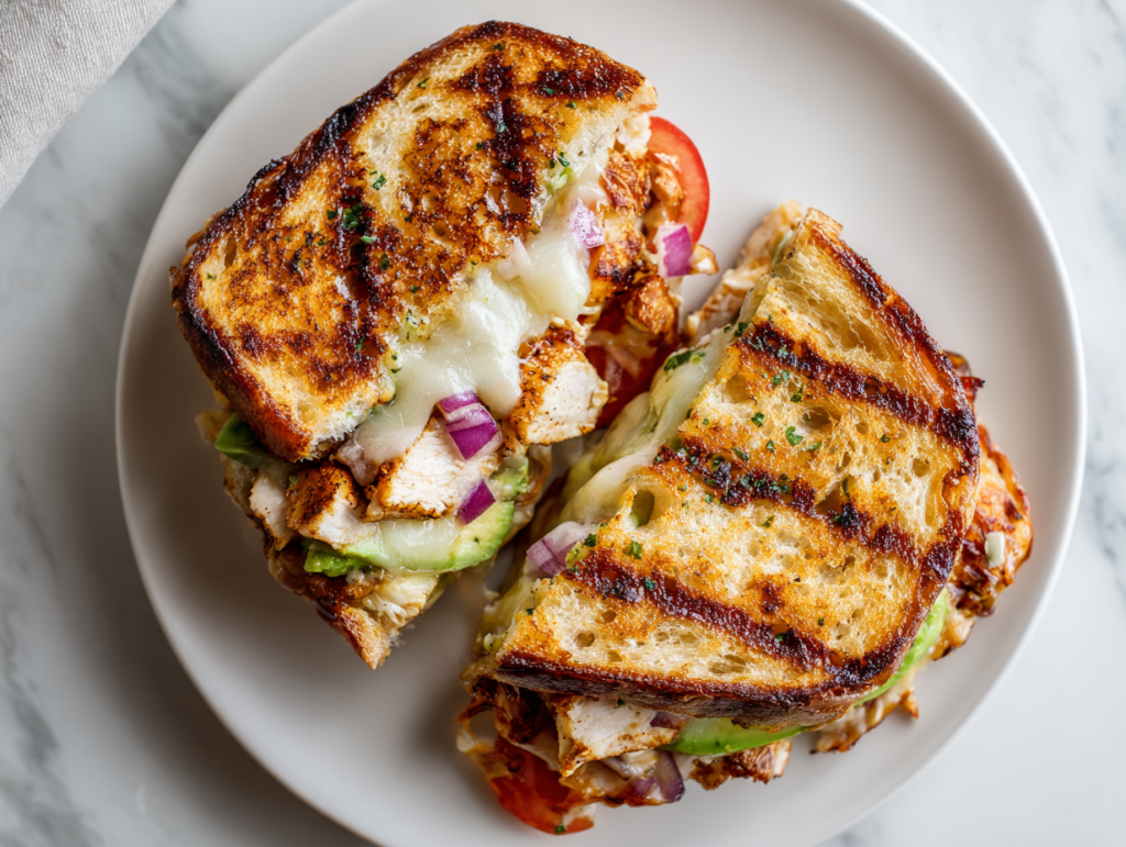 Authentic Chicken Avocado Melt Sandwich Recipe!