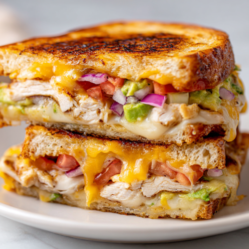 Authentic Chicken Avocado Melt Sandwich Recipe!