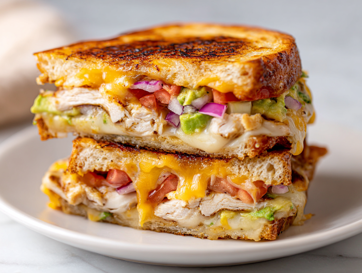 Authentic Chicken Avocado Melt Sandwich Recipe!