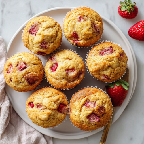 Authentic Strawberry Banana Muffins Recipe