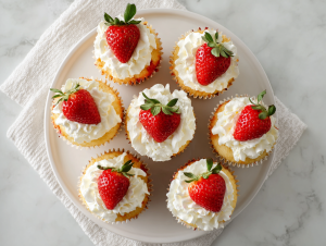 Best Strawberry Shortcake Cupcakes Ever!
