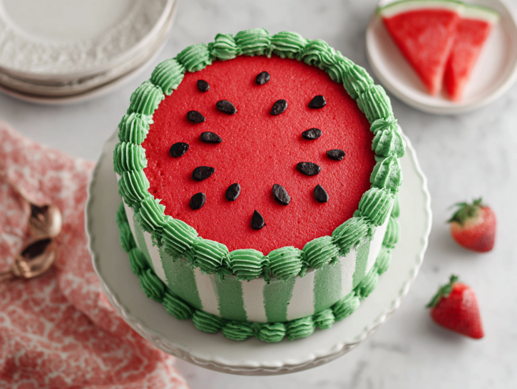 Best Watermelon Cake Recipe Ever!