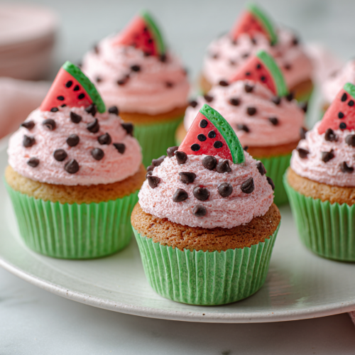 Perfect Watermelon Cupcake Recipe for Summer!