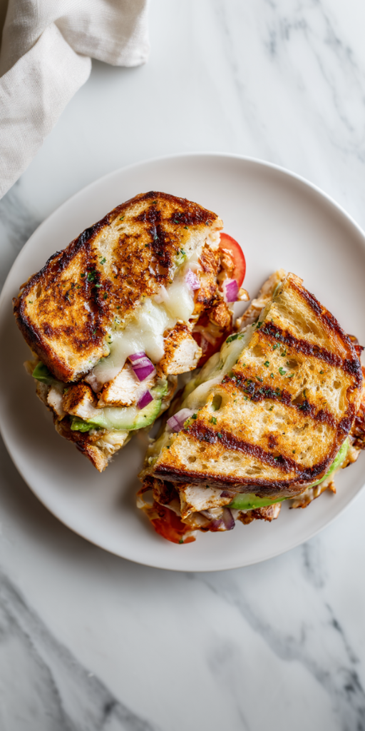 Authentic Chicken Avocado Melt Sandwich Recipe!