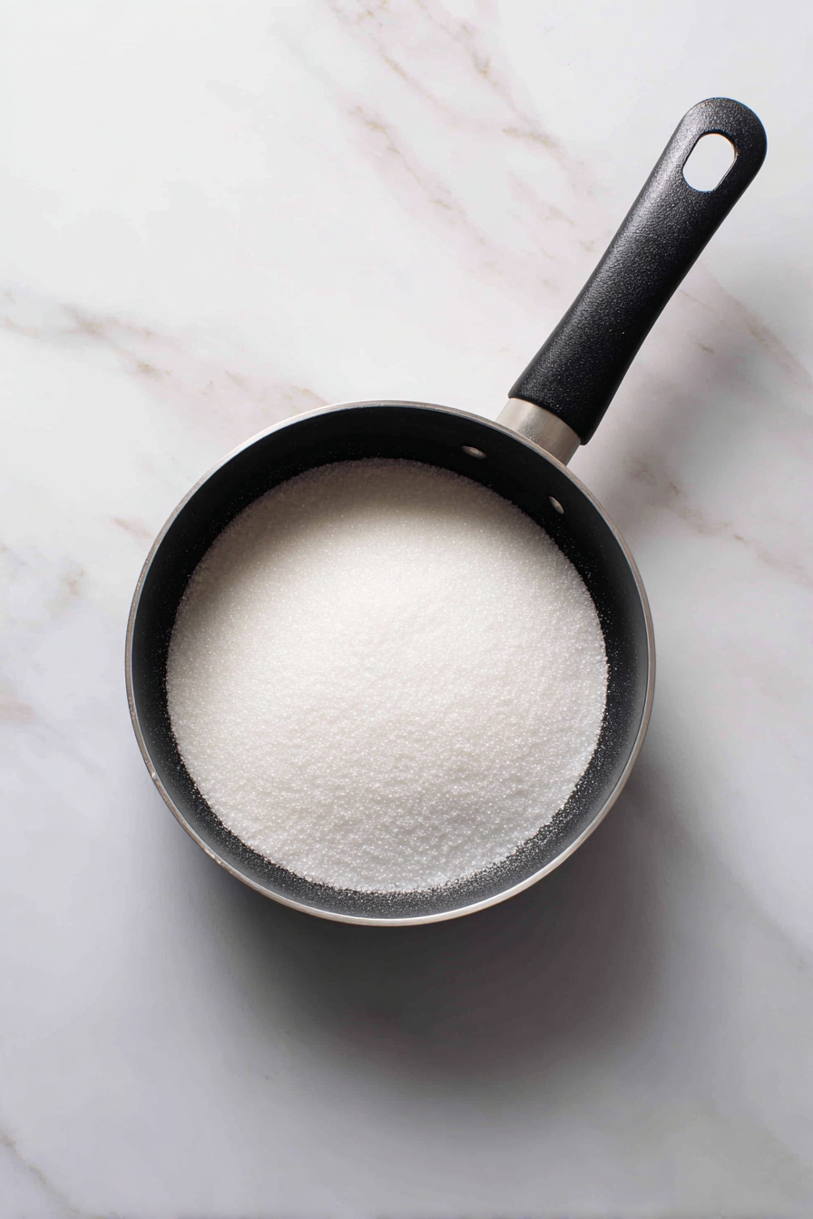 In a saucepan, combine sugar, cornstarch, and salt.