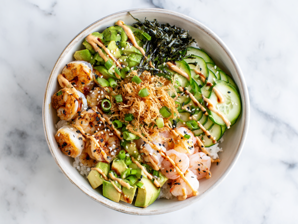 Easy Shrimp Sushi Bowl in 30 Mins!