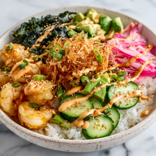 Easy Shrimp Sushi Bowl in 30 Mins!