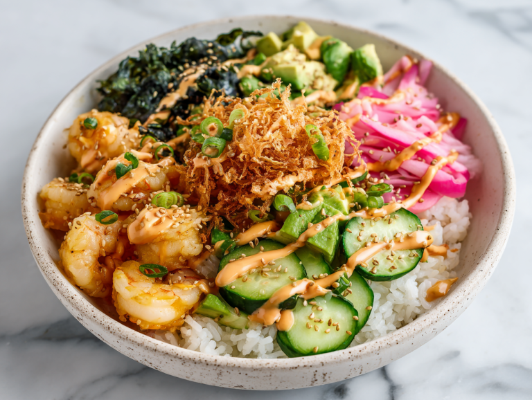 Easy Shrimp Sushi Bowl in 30 Mins!