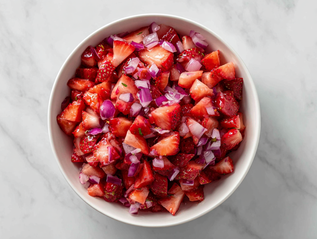 Delicious Strawberry Rhubarb Salsa Recipe!