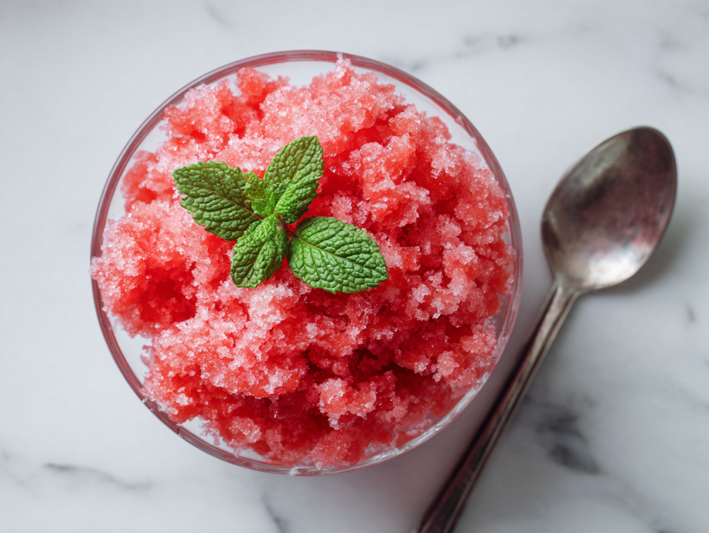 3-Ingredient Delicious Watermelon Granita Recipe!