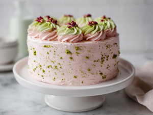 Delightful Strawberry Matcha Cake Recipe!