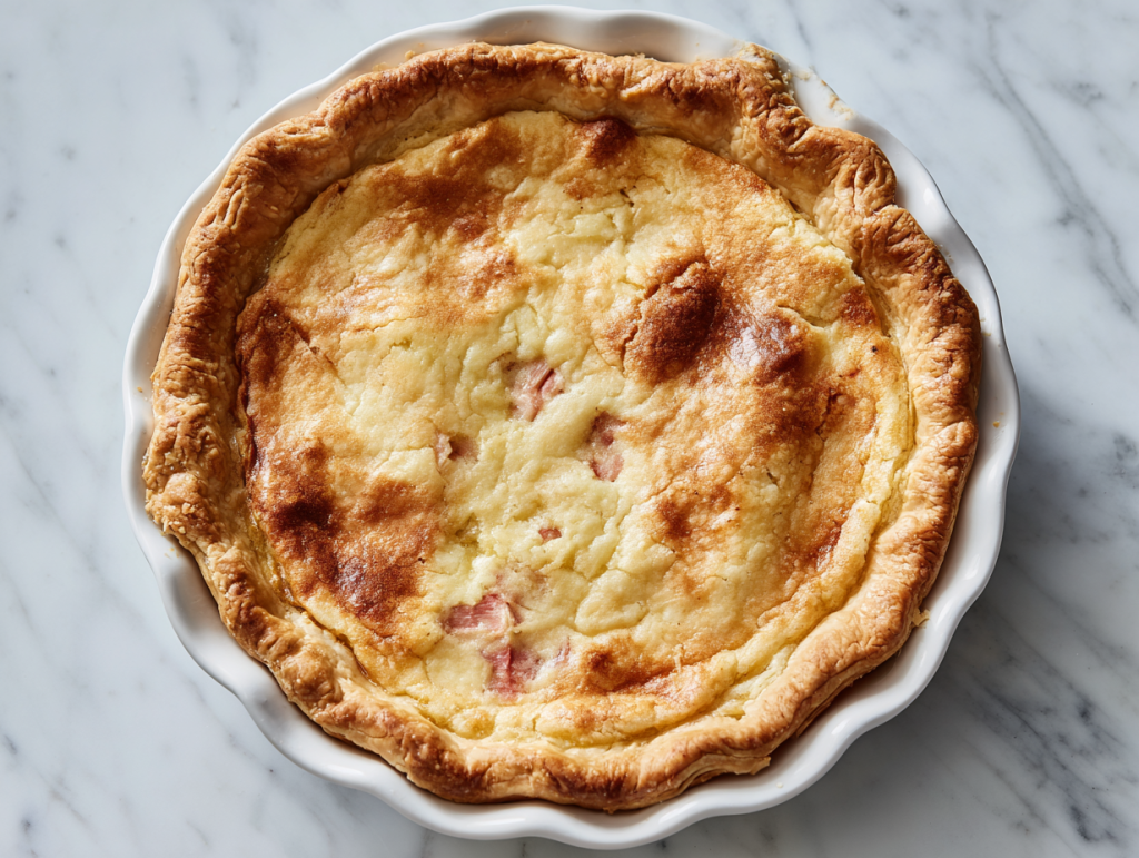 Easy Amish Rhubarb Custard Pie Recipe!