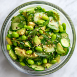 Delicious Cucumber Edamame Salad in 15 Minutes!