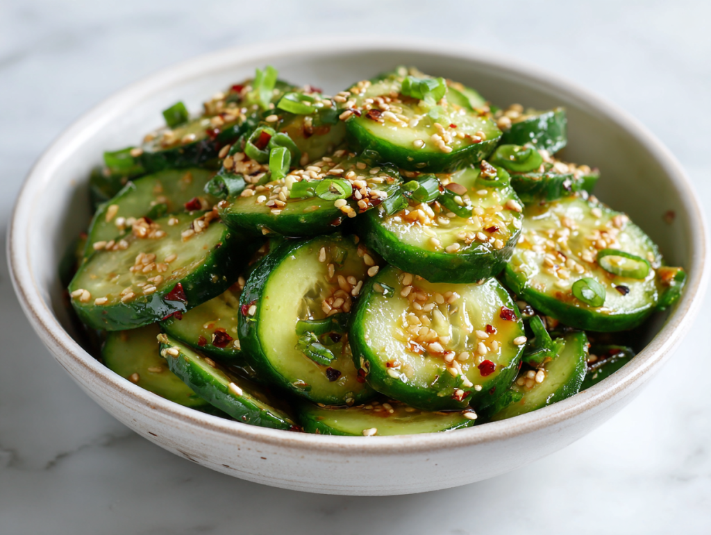Easy Spicy Cucumber Salad Recipe!